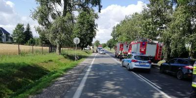 Kolizja drogowa w Kleszewie pod Pułtuskiem