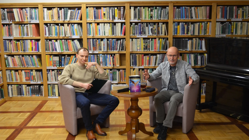 Spotkanie z Panem Marcinem S. Przybyłek w pułtuskiej bibliotece
