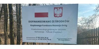 Pułtusk - Bartodzieje nowa droga w gminie Obryte ukończona.