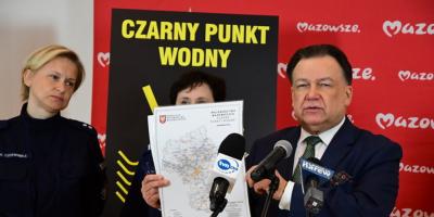 Kolejnych osiem czarnych punktów wodnych na Mazowszu. 