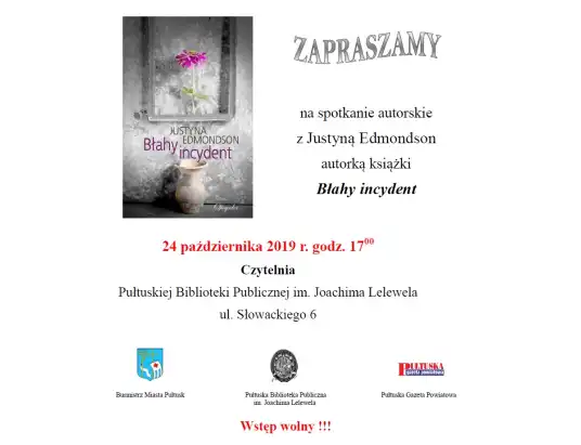 Spotkanie autorskie z Justyną Edmondson w Pułtusku
