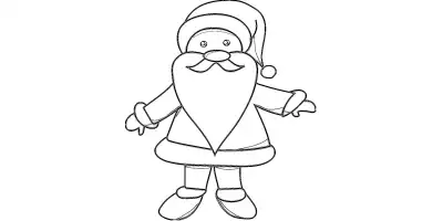Kolorowanki świąteczne - Mikołaj
