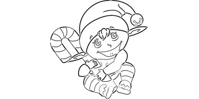 Kolorowanki świąteczne - Skrzat