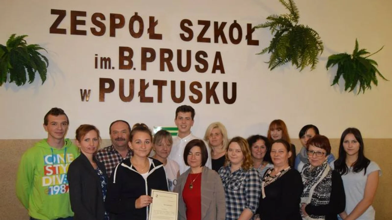 Stypendia Zawodowe dla uczniów Zespołu Szkół im. B. Prusa w Pułtusku