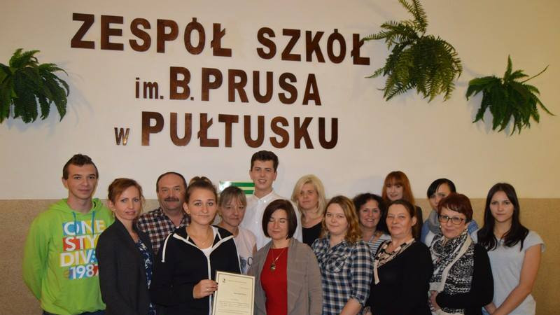 Stypendia Zawodowe dla uczniów Zespołu Szkół im. B. Prusa w Pułtusku
