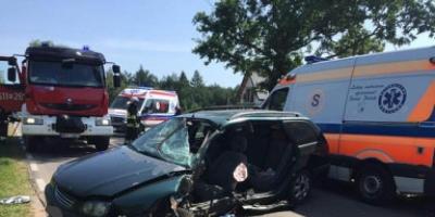 Wypadek w Płocochowie [zdjęcia]