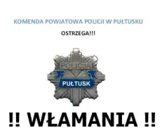 Policja ostrzega przed włamaniami!
