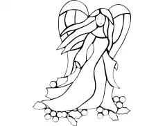 Kolorowanki Boże Narodzenie - Anioł