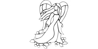 Kolorowanki Boże Narodzenie - Anioł