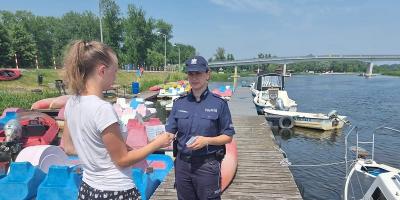 Kręci mnie bezpieczeństwo - Policja i WOPR z Pułtuska działają na rzecz bezpieczeństwa nad wodą