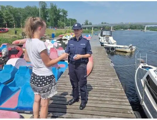 Kręci mnie bezpieczeństwo - Policja i WOPR z Pułtuska działają na rzecz bezpieczeństwa nad wodą