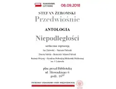 Narodowe Czytanie - Pułtusk 2018 - „Przedwiośnie” i Antologia Niepodległości