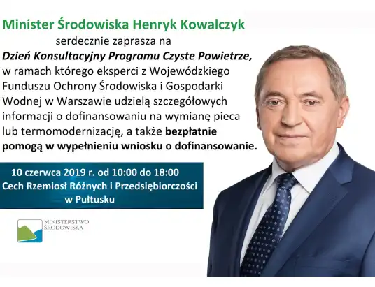 Dzień Konsultacyjny Programu Czyste Powietrze w Pułtusku