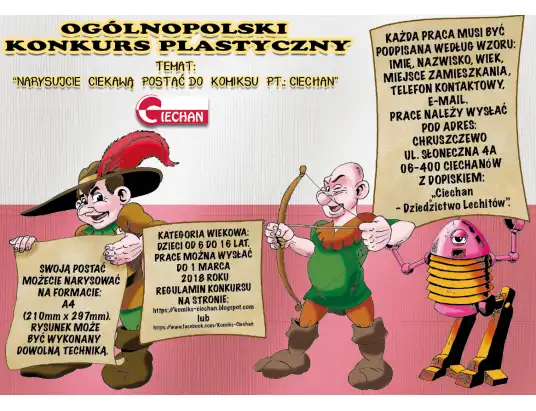 Ogólnopolski konkurs plastyczny do komiksu „Ciechan”