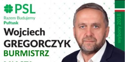 Wojciech Gregorczyk Burmistrzem Pułtuska! - oficjalne wyniki wyborów samorządowych 2018