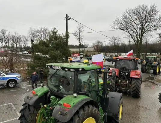 W piątek 9 lutego blokada DK61 przez protest rolników Ziemi Pułtuskiej.