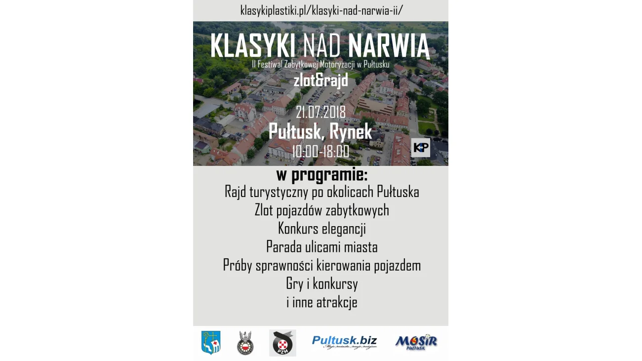 Festiwal Zabytkowej Motoryzacji w Pułtusku „Klasyki nad Narwią” już w sobotę!