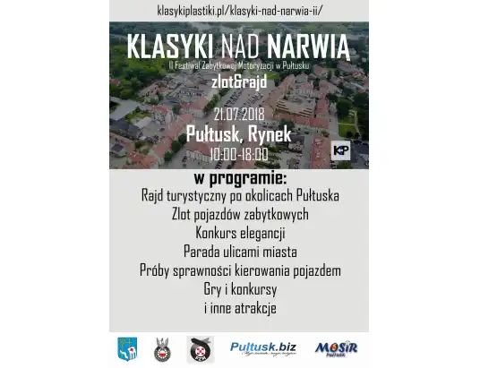 Festiwal Zabytkowej Motoryzacji w Pułtusku „Klasyki nad Narwią” już w sobotę!