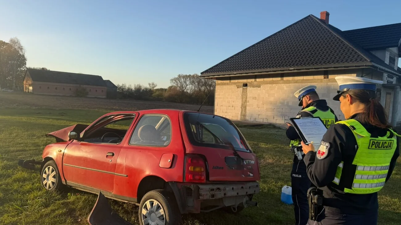Groźny wypadek na trasie Gładczyn–Zatory. Dwóch kierowców trafiło do szpitala