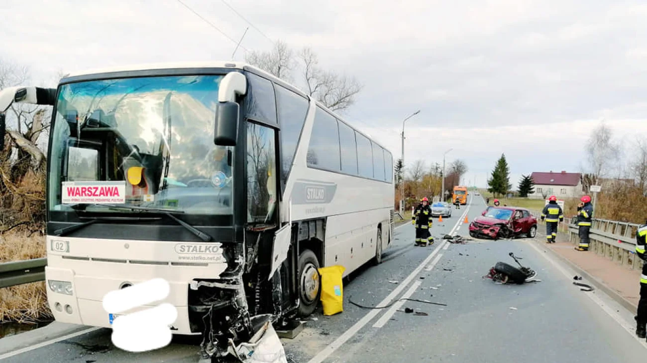 Wypadek w Przemiarowie na DK 57 [Zdjęcia]