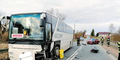 Wypadek w Przemiarowie na DK 57 [Zdjęcia]