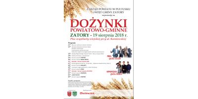 Dożynki Powiatowo-Gminne w Zatorach 2018