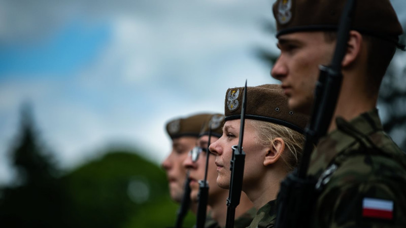 Przysięga wojskowa połączona wraz ze świętem Terytorialsów w Ciechanowie