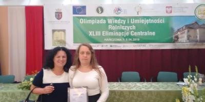 Aneta Kuczyńska z pułtuskiego Prusa finalistką Ogólnopolskiej Olimpiady Wiedzy i Umiejętności Rolniczych