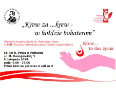Krew… za krew - akcja krwiodawstwa w pułtuskim Prusie