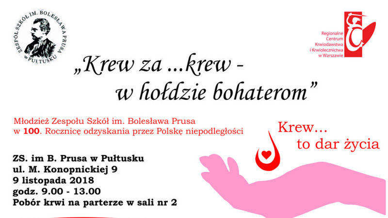 Krew… za krew - akcja krwiodawstwa w pułtuskim Prusie