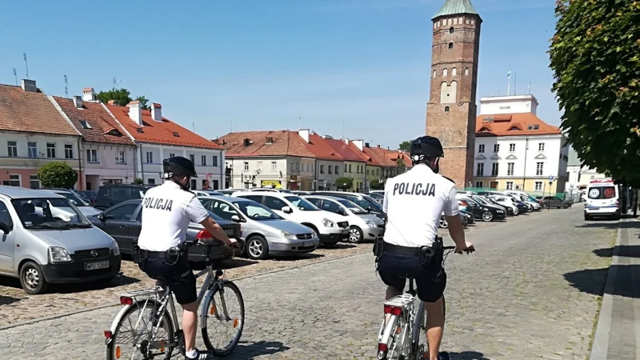 Policyjne partole w Pułtusku służą na rowerach 
