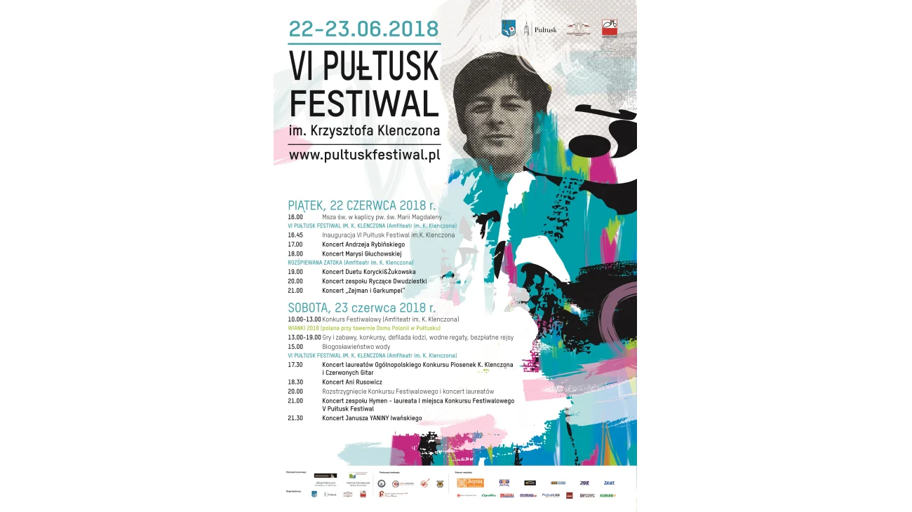 VI Pułtusk Festiwal im. Krzysztofa Klenczona już 22 i 23 czerwca 2018!