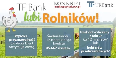 TF Bank lubi rolników !!!