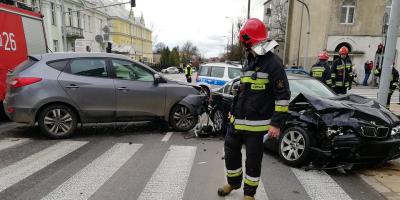 Dwie osoby poszkodowane po wypadku