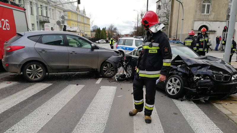 Dwie osoby poszkodowane po wypadku