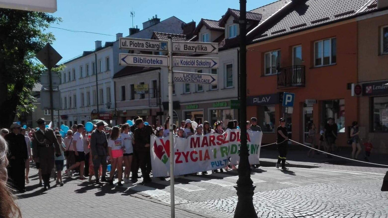 Marsz dla Życia i Rodziny 2019 przeszedł przez Pułtusk