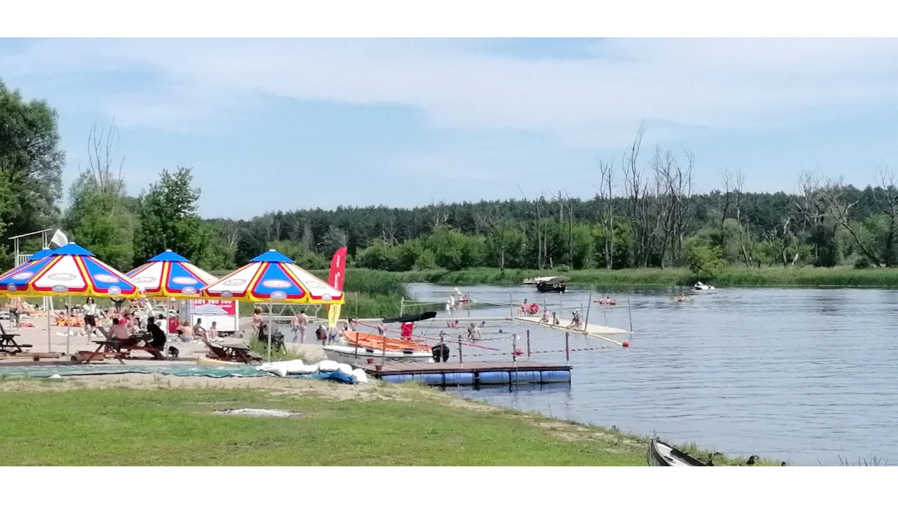 Plaża miejska nad Narwią w Pułtusku