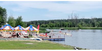 Plaża miejska nad Narwią w Pułtusku