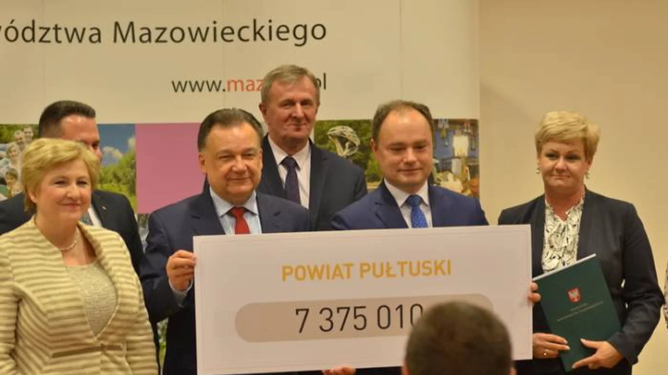 Dofinansowanie w kwocie ponad 7,3 mln zł dla szkół zawodowych z powiatu pułtuskiego