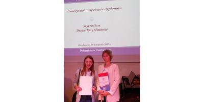 Stypendystka Prezesa Rady Ministrów Alicja Łebkowska