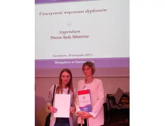 Stypendystka Prezesa Rady Ministrów Alicja Łebkowska