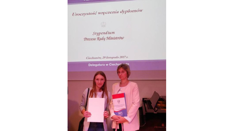 Stypendystka Prezesa Rady Ministrów Alicja Łebkowska