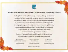 Życzenia z okazji Dnia Edukacji Narodowej