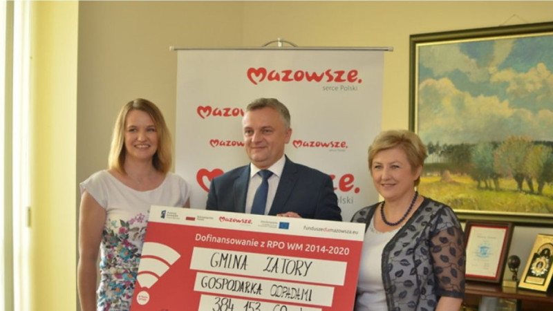 Gmina Zatory otrzymała 385 tys. zł. na PSZOK