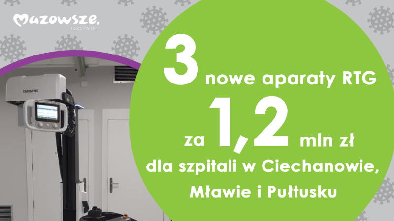Nowy aparat RTG dla Szpitala Powiatowego Gajda-Med Sp. z o.o. w Pułtusku 