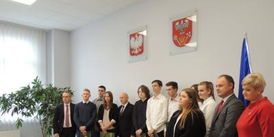 Stypendia Starosty Pułtuskiego wręczone. ZSZ im. J.Ruszkowskiego - lista stypendystów