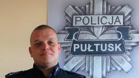 Policjant z Komendy Powiatowej Policji w Pułtusku nominowany do tytułu Osobowość Roku 2020