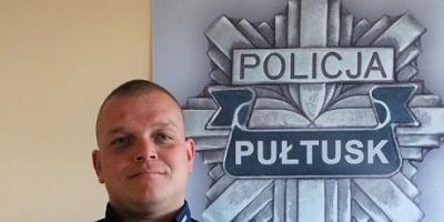 Policjant z Komendy Powiatowej Policji w Pułtusku nominowany do tytułu Osobowość Roku 2020