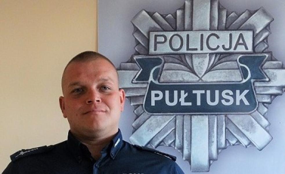 Policjant z Komendy Powiatowej Policji w Pułtusku nominowany do tytułu Osobowość Roku 2020