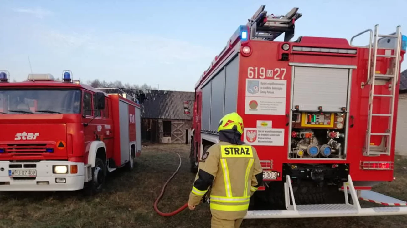 Pożary 3 budynków gospodarczych i inne zdarzenia - Pułtuska Kronika Strażacka
